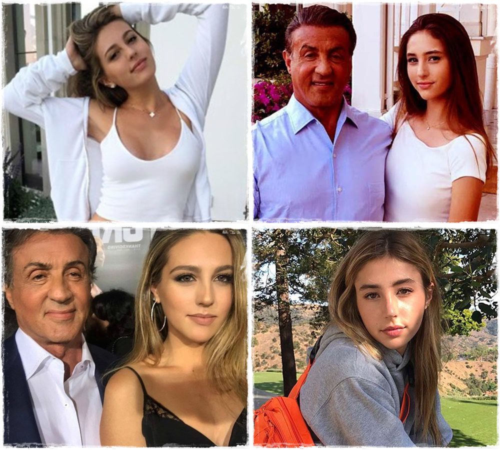 Sylvester Stallone legkisebb lánya is felnőtt és gyönyörű nővé érett