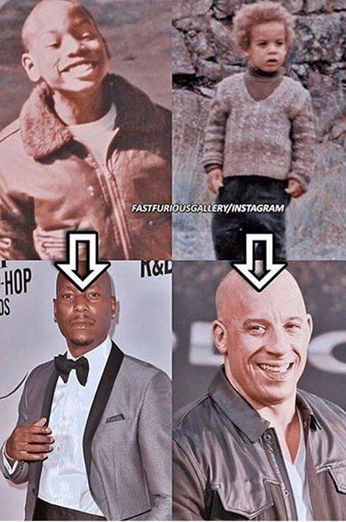 A képen látható két kisfiú ma már napjaink egyik nagy filmes franchise-nak a két sztárja - Kitalálod, hogy kik ők? - Vin Diesel és Tyrese Gibson