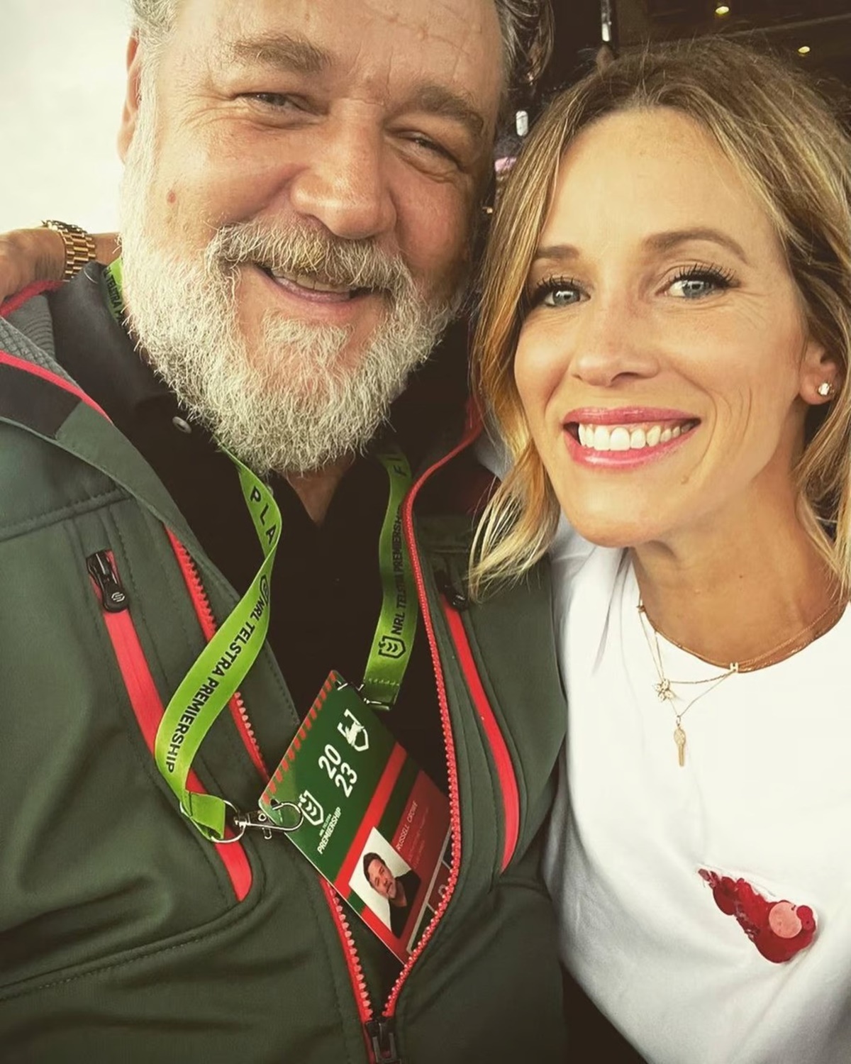 Russell Crowe barátnője igazi szőke bombázó – A legendás színész párja 27 évvel fiatalabb nála - Britney Theriot